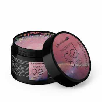 EXCELLENT PRO – Thixotropy gel with effect –  Blush Hexagon  – 50g